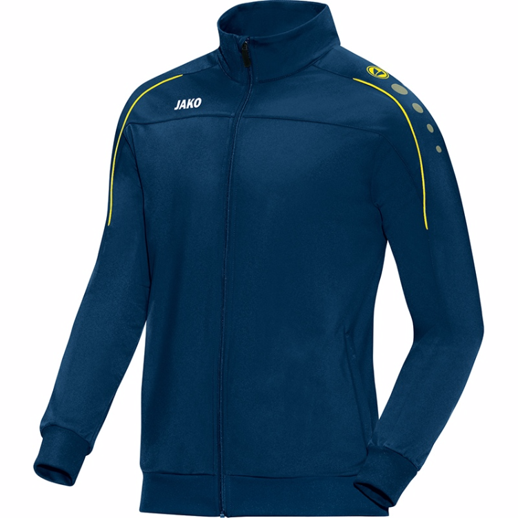 JAKO 9350-42 Polyester Jacket Classico Night Blue/Lemon Front