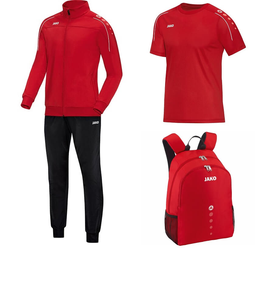 JAKO EO10050-01 Student Kit Classico Red