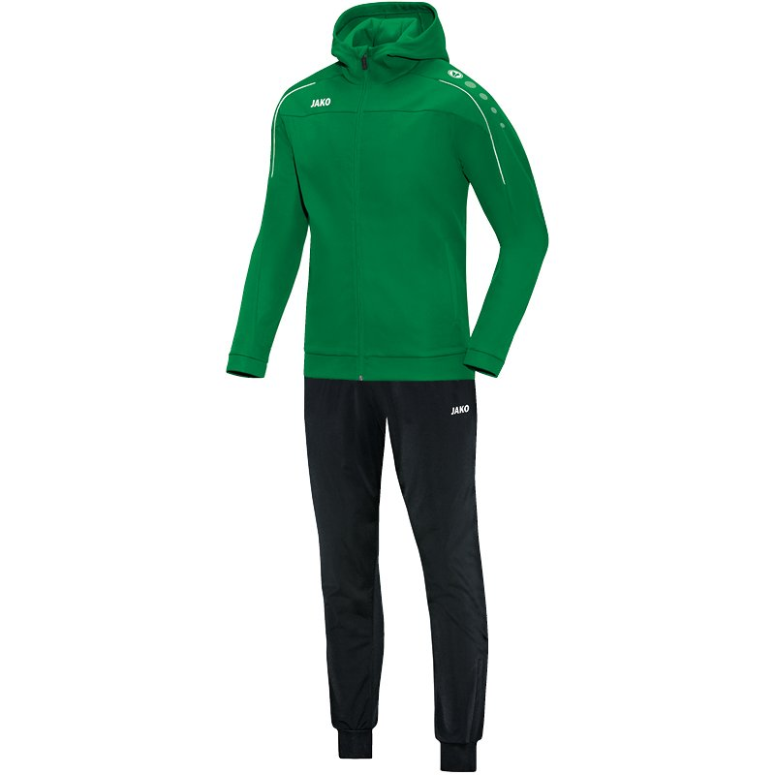 JAKO M9450-06 Hooded Polyester Tracksuit Classico Green