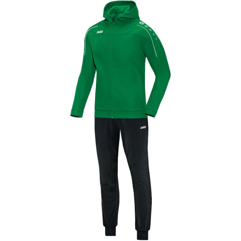 JAKO M9450-06 Survêtement Polyester à Capuchon Classico Vert