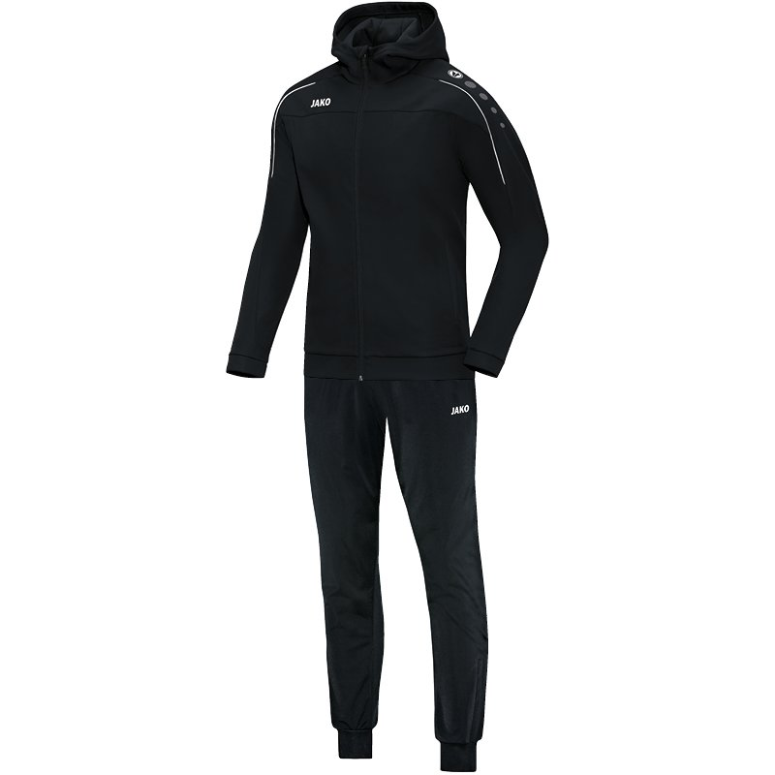 JAKO M9450-08 Hooded Polyester Tracksuit Classico Black