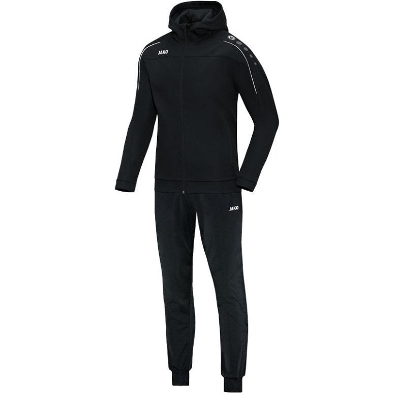 JAKO M9450-08 Survêtement Polyester à Capuchon Classico Noir