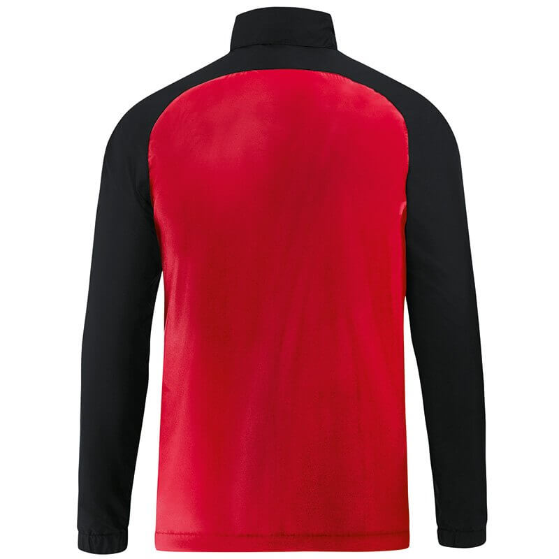 JAKO-7418-01-2 Veste Pluie Competition 2.0 Rouge/Noir Arrière