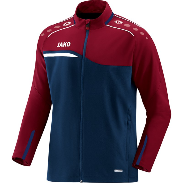 JAKO-9818-09-1 Leisure Jacket Competition 2.0 Navy/Dark Red Front