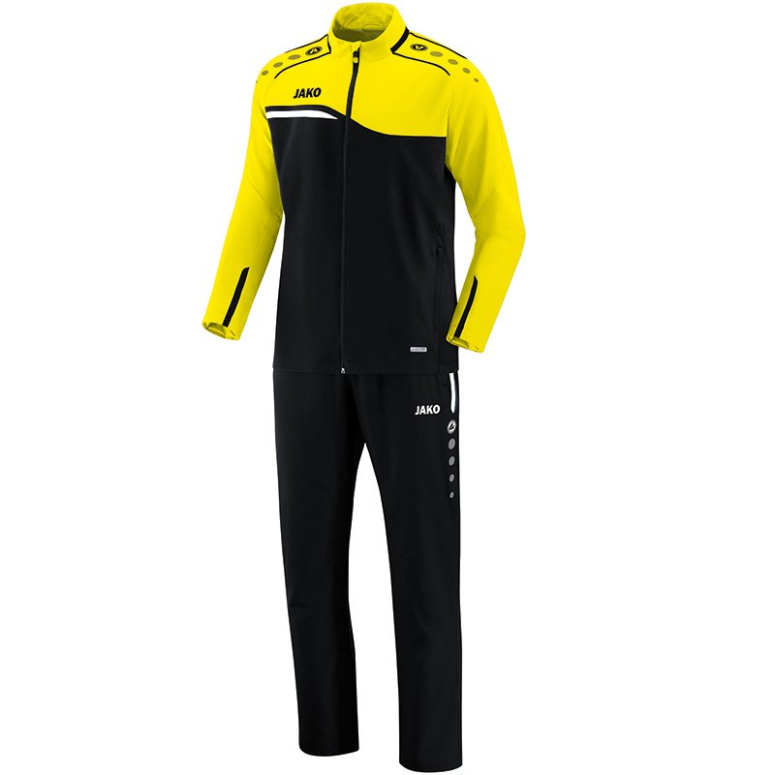 JAKO-M9518-03 Leisure Tracksuit Competition 2.0 Black/Fluo Yellow