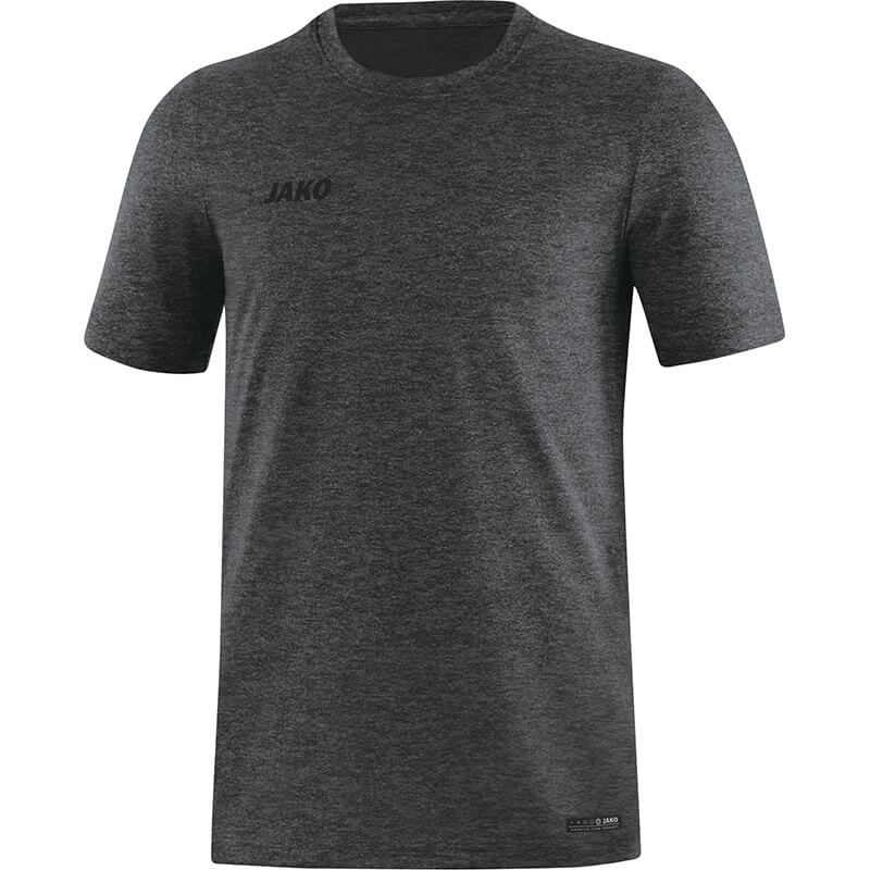 JAKO-6129M-21-1 T-Shirt Premium Basics Mixed Anthracite Front