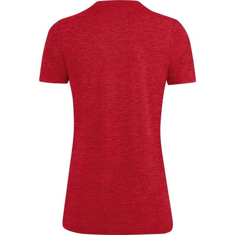 JAKO-6129W-01-2 T-Shirt Premium Basics Rouge Mêlé Arrière