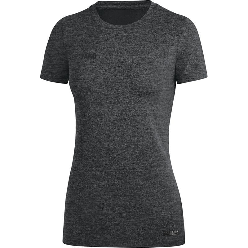 JAKO-6129W-21-1 T-Shirt Premium Basics Anthracite Mêlé Face