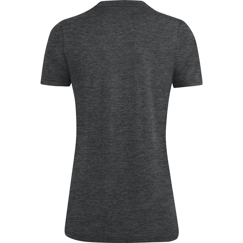 JAKO-6129W-21-2 T-Shirt Premium Basics Anthracite Mêlé Arrière