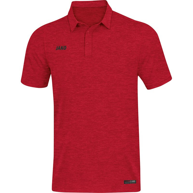 JAKO-6329M-01-1 Polo Premium Basics Mixed Red Front