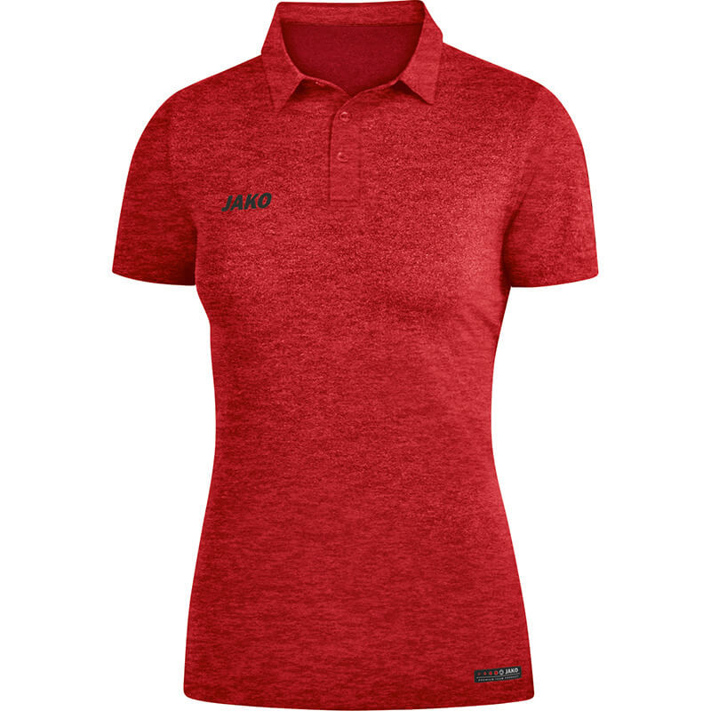 JAKO-6329W-01-1 Polo Premium Basics Rouge Mêlé Face