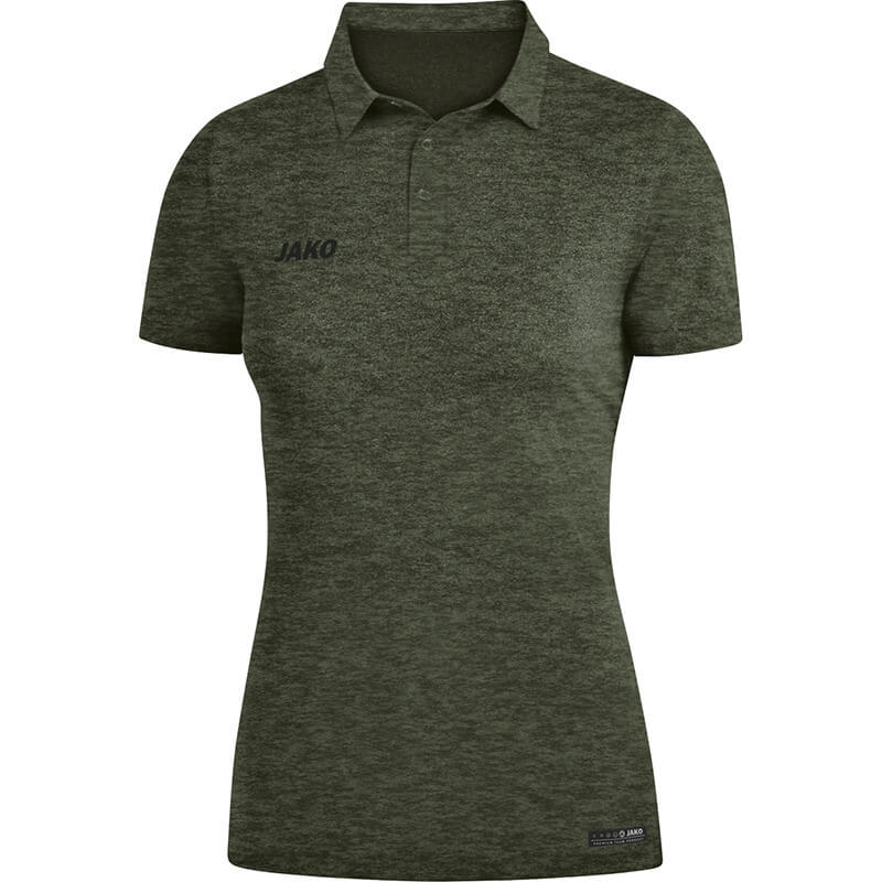 JAKO-6329W-28-1 Polo Premium Basics Mixed Khaki Front