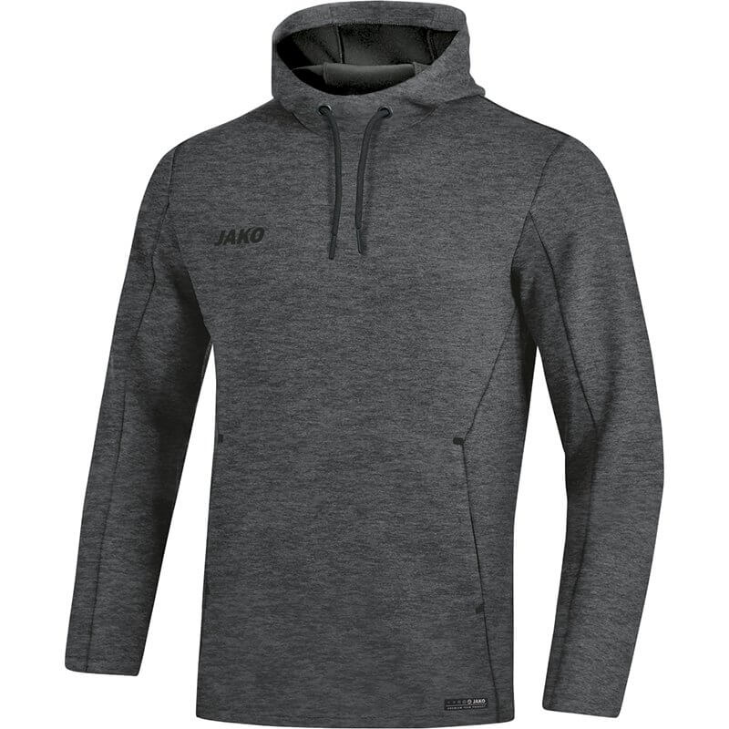 JAKO-6729M-21-1 Sweat à Capuchon Premium Basics Anthracite Mêlé Face