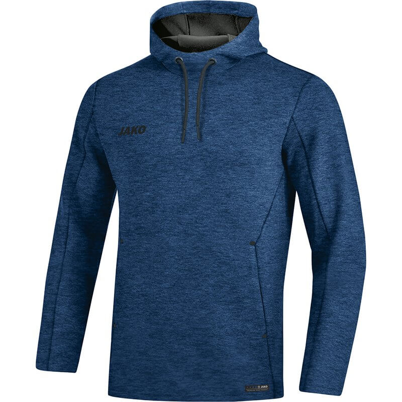 JAKO-6729M-49-1 Sweat à Capuchon Premium Basics Bleu Marin Mêlé Face