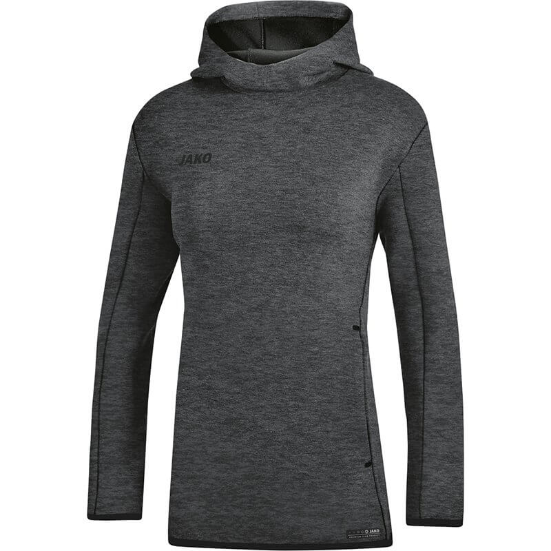 JAKO-6729W-21-1 Sweat à Capuchon Premium Basics Anthracite Mêlé Face