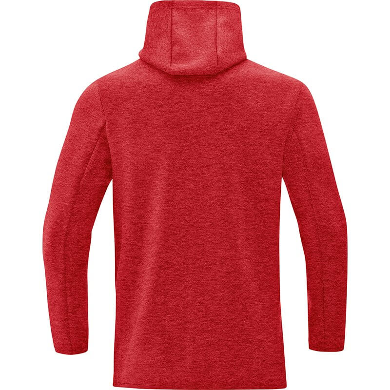 JAKO-6729M-01-2 Sweat à Capuchon Premium Basics Rouge Mêlé Arrière