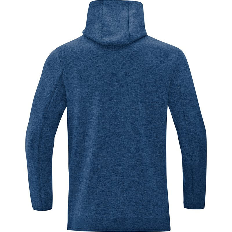 JAKO-6729M-49-2 Sweat à Capuchon Premium Basics Bleu Marin Mêlé Arrière