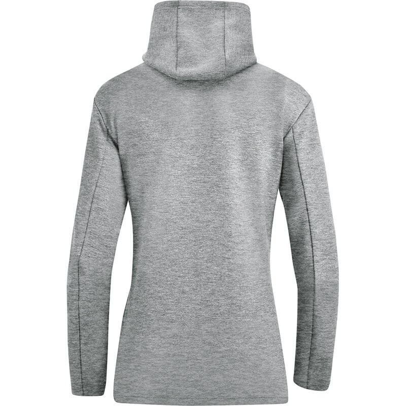 JAKO-6729W-40-2 Sweat à Capuchon Premium Basics Gris Mêlé Arrière