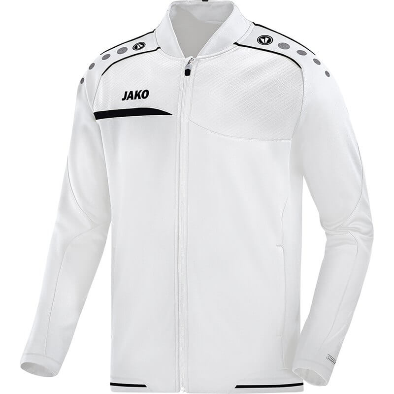 JAKO-6858-00-1 Veste Club Prestige Blanc/Noir Face