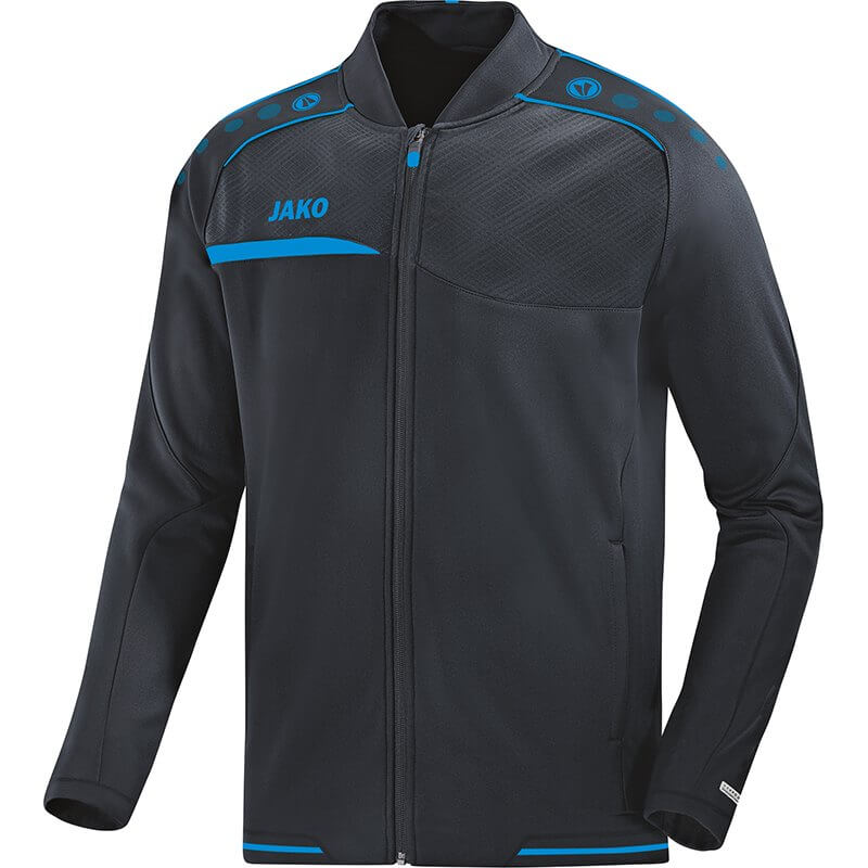 JAKO-6858-21-1 Veste Club Prestige Anthracite/Bleu Face