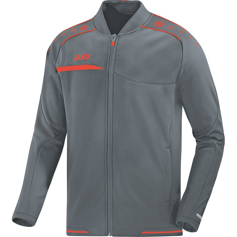 JAKO-6858-40-1 Club Jacket Prestige Stone/Flame Front