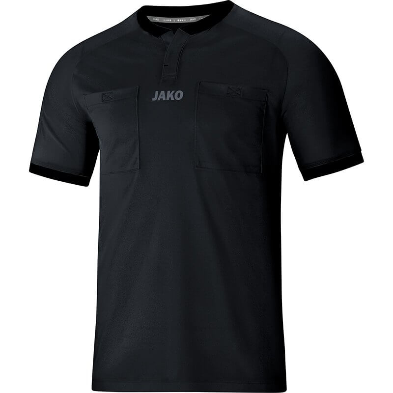 JAKO-4271-08 Referee Jersey Shirt Short Sleeves Black Face