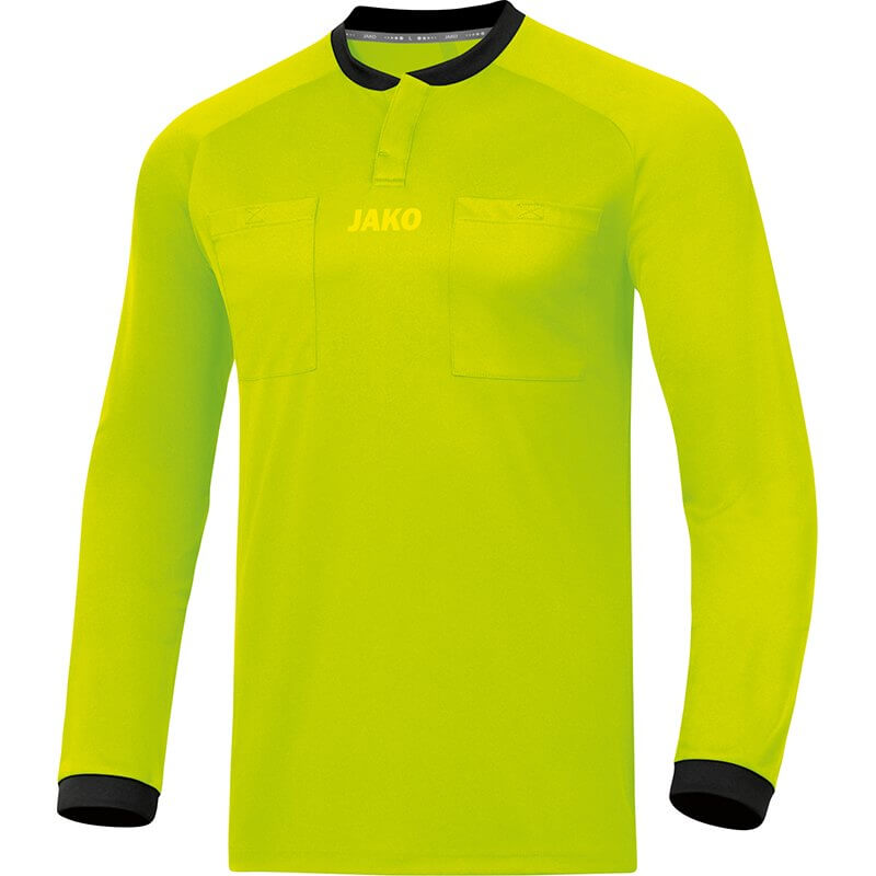 JAKO-4371-03 Maillot Arbitre Manches Longues Citron Vert