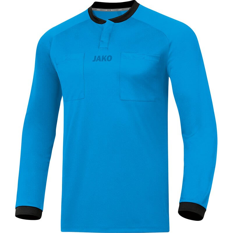 JAKO-4371-89 Referee Jersey Shirt Long Sleeves Blue Face