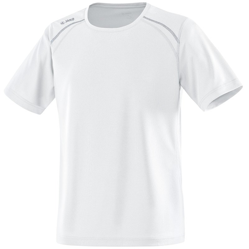 JAKO 6115M-00 T-Shirt Manches Courtes Run Blanc
