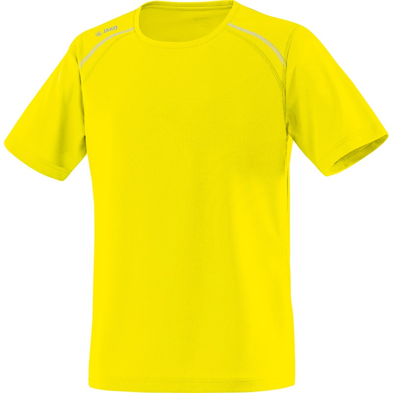 JAKO 6115M-03 T-Shirt Manches Courtes Run Jaune Fluo