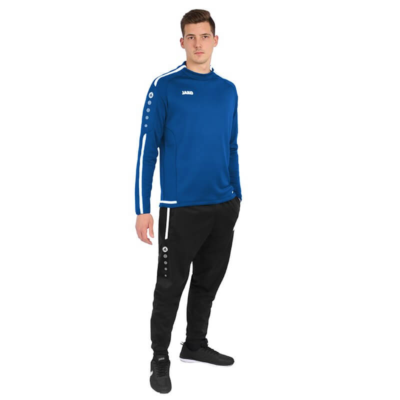 JAKO-8819-04-6 Sweater Striker 2.0 Bleu Royal/Blanc Tenue Complète