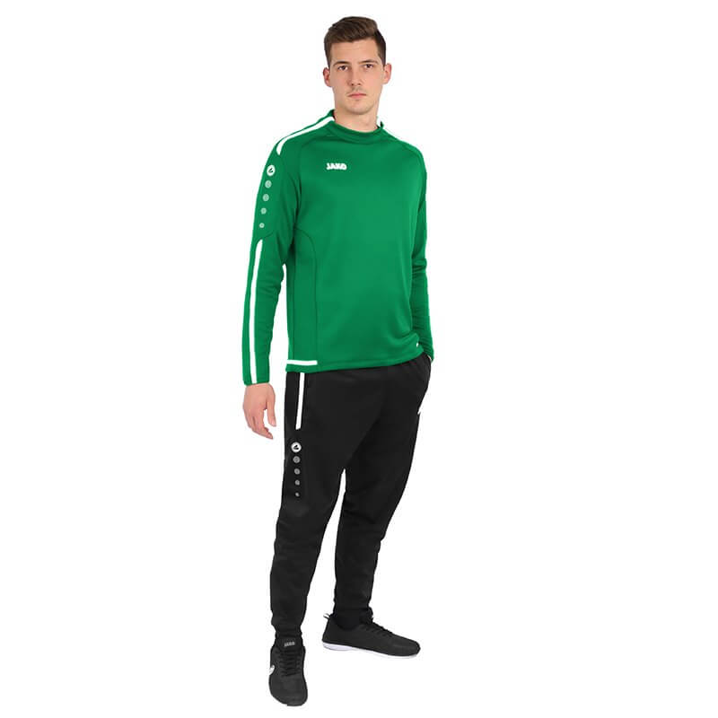 JAKO-8819-06-6 Sweater Striker 2.0 Vert/Blanc Tenue Complète