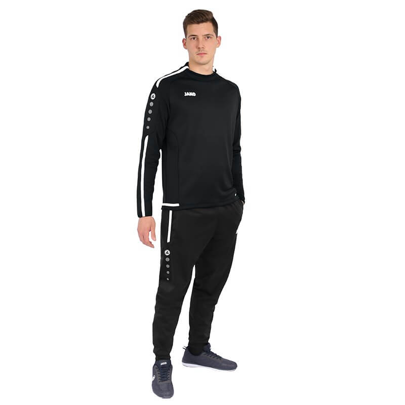 JAKO-8819-08-6 Sweater Striker 2.0 Noir/Blanc Tenue Complète