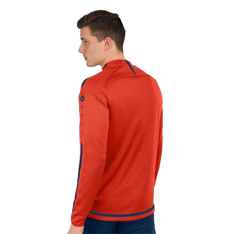 JAKO-8819-18-5 Sweater Striker 2.0 Flamme/Bleu Marin Arrière