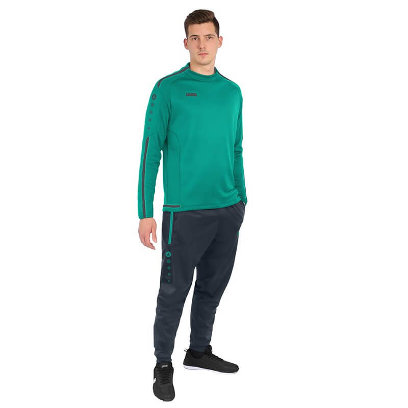 JAKO-8819-24-6 Sweater Striker 2.0 Bleu Turquoise/Anthracite Tenue Complète