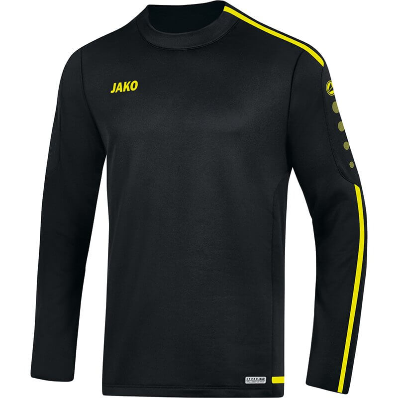 JAKO-8819-33-1 Sweat Striker 2.0 Black/Fluo Yellow Front