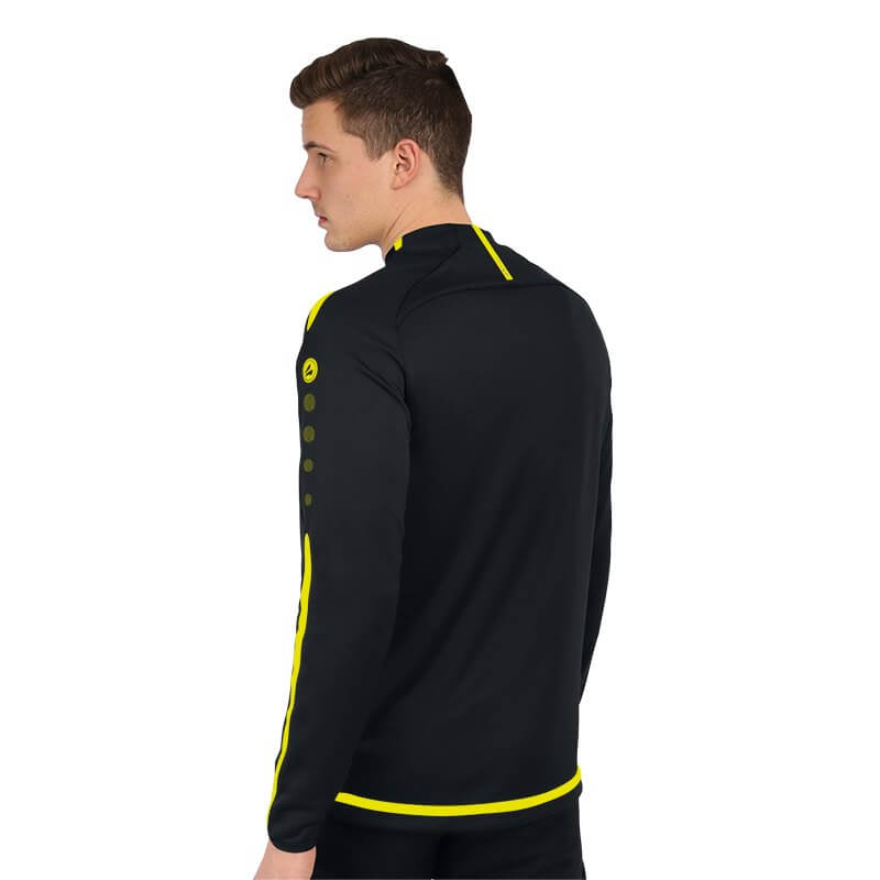 JAKO-8819-33-5 Sweater Striker 2.0 Noir/Jaune Fluo Arrière