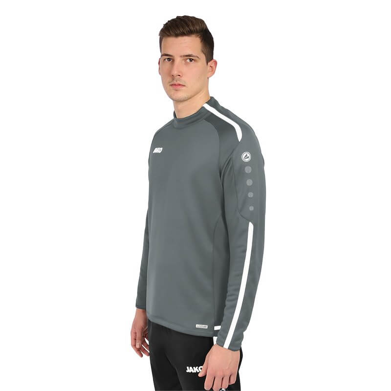 JAKO-8819-40-4 Sweat Striker 2.0 Stone Grey/White Side