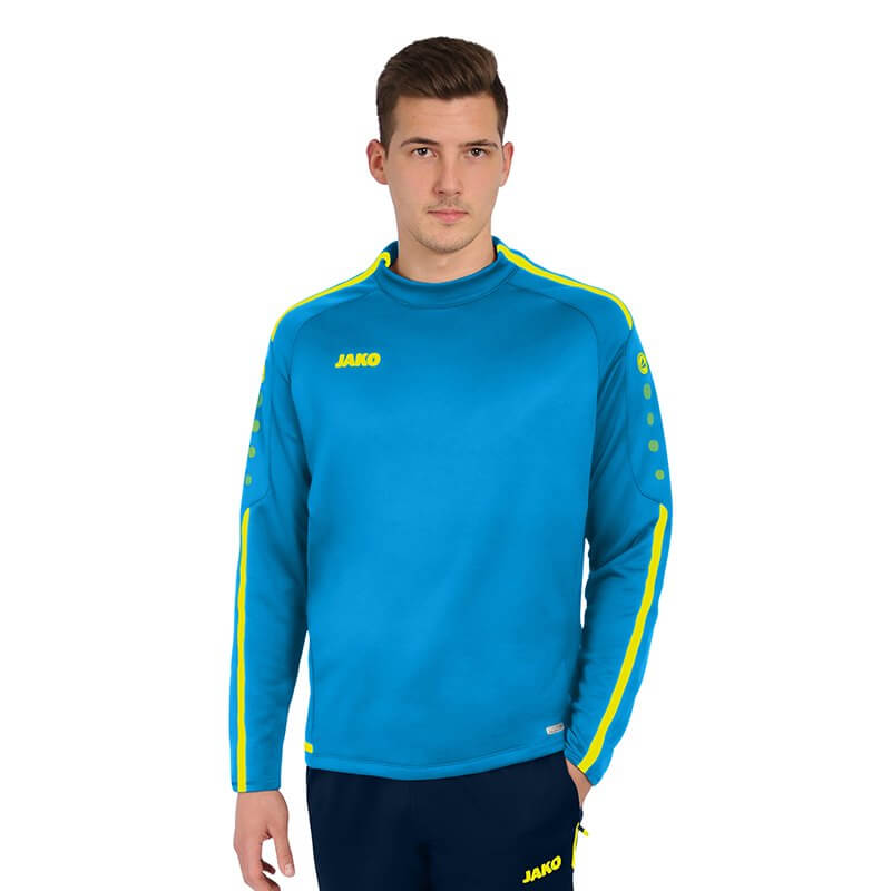 JAKO-8819-89-3 Sweat Striker 2.0 Blue/Fluo Yellow Front