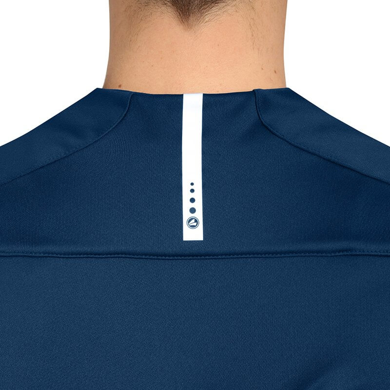 JAKO-8819-99-8 Sweat Striker 2.0 Navy/White Contrasting Tape in The Neck Contrast Stripes