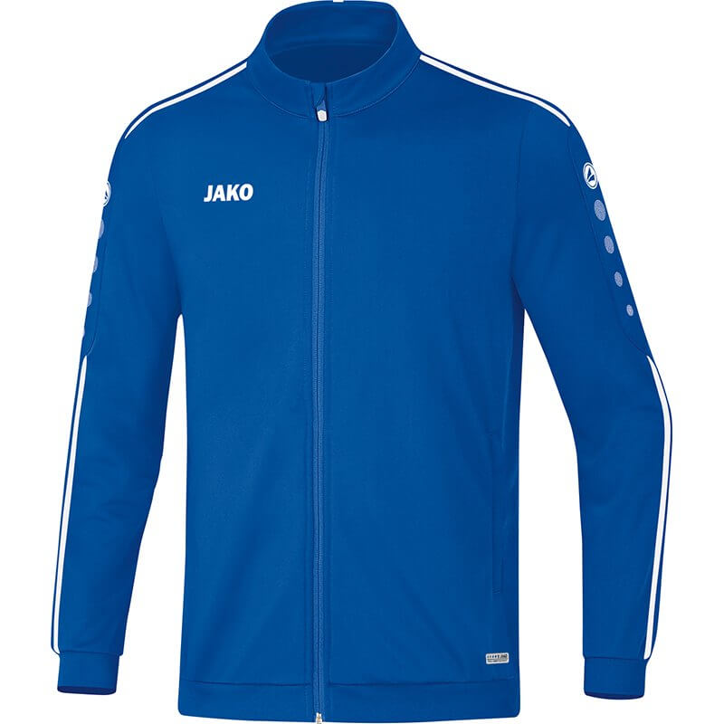 JAKO-9319-04-1 Polyester Jacket Striker 2.0 Royal Blue/White Front