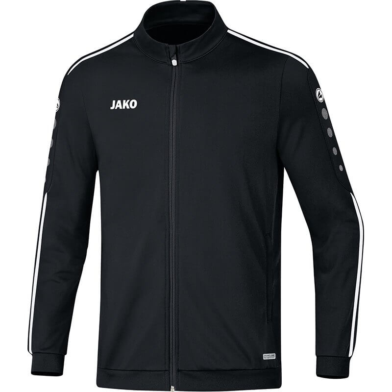 JAKO-9319-08-1 Polyester Jacket Striker 2.0 Black/White Front