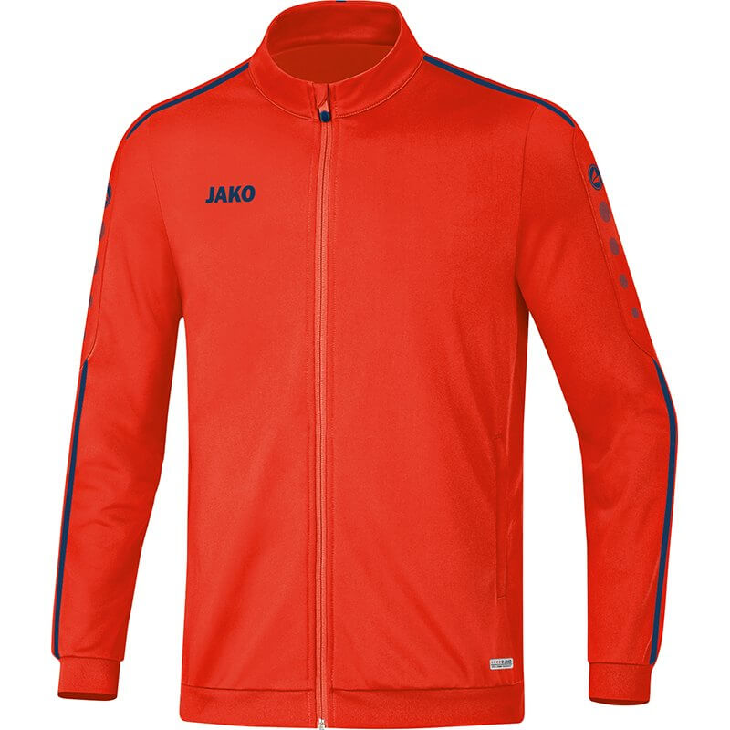 JAKO-9319-18-1 Veste Polyester Striker 2.0 Flamme/Bleu Marin Face