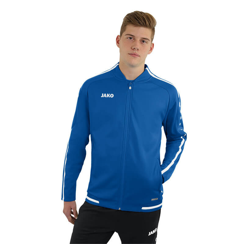 JAKO-9819-04-3 Leisure Jacket Striker 2.0 Royal Blue/White