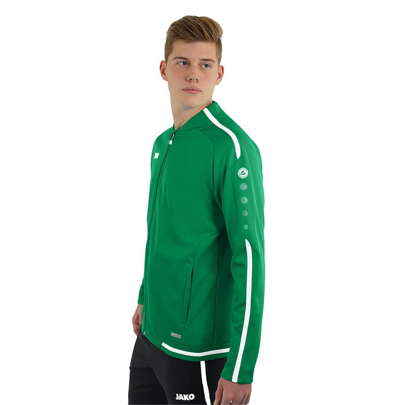 JAKO-9819-06-4 Veste Loisir Striker 2.0 Vert/Blanc