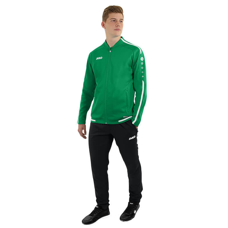 JAKO-9819-06-6 Veste Loisir Striker 2.0 Vert/Blanc