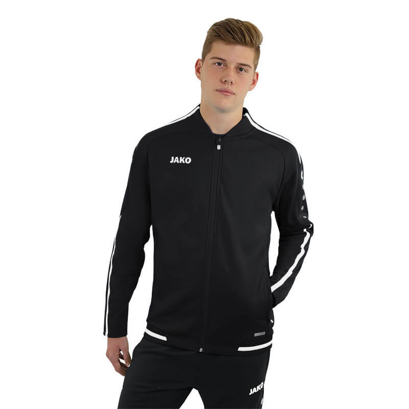 JAKO-9819-08-3 Veste Loisir Striker 2.0 Noir/Blanc