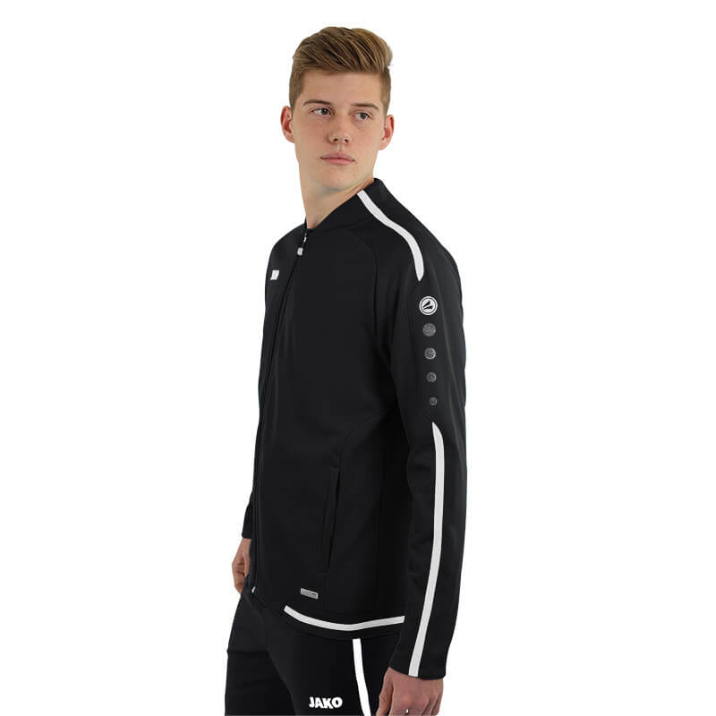 JAKO-9819-08-4 Leisure Jacket Striker 2.0 Black/White