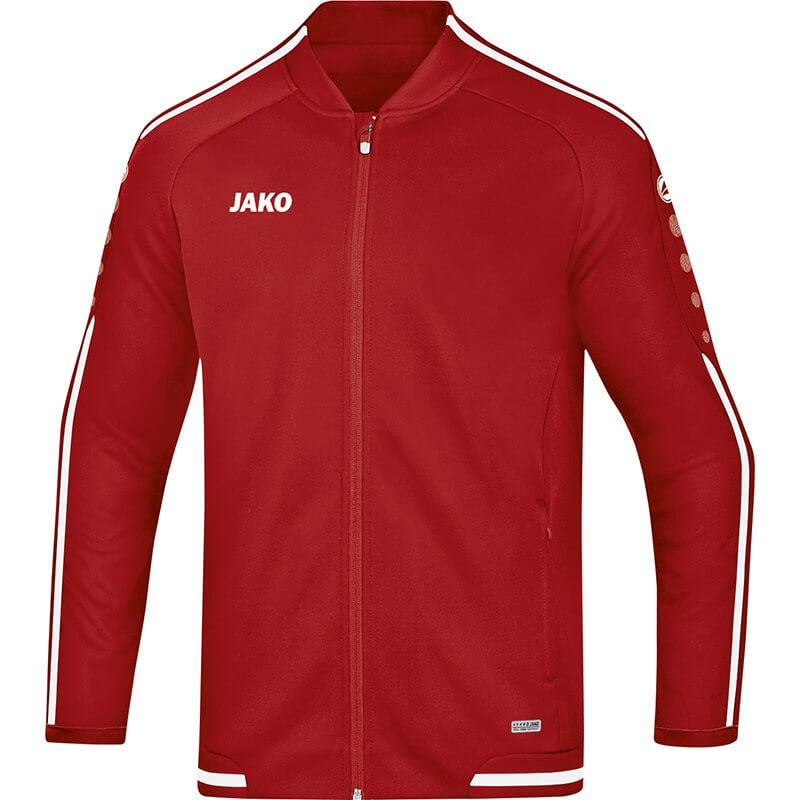 JAKO-9819-11-1 Veste Loisir Striker 2.0 Rouge Chili/Blanc Face