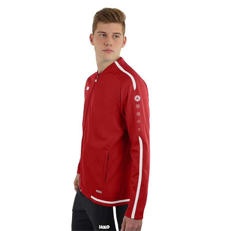 JAKO-9819-11-4 Leisure Jacket Striker 2.0 Chili Red/White